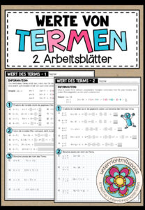 TERME (ohne Potenzen) – Werte von Termen (Arbeitsblätter)