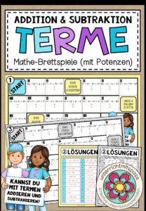 TERME (mit Potenzen) – Addition & Subtraktion (Brettspiele)