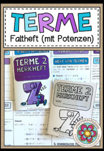 TERME (mit Potenzen) – Faltheft (Merkheft)