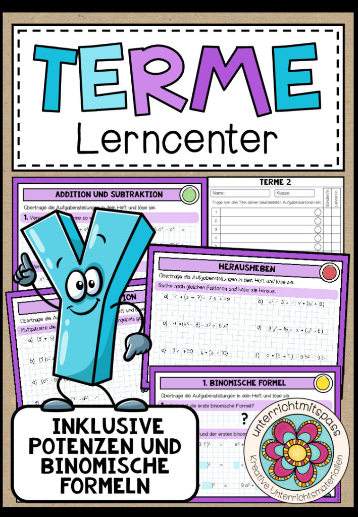 TERME (mit Potenzen) – Lerncenter / Lerntheke