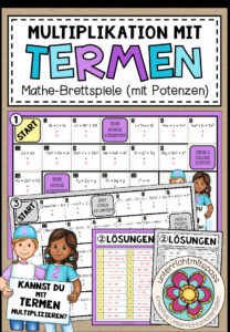 TERME (mit Potenzen) – Multiplikation (Brettspiele)