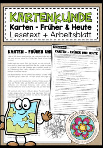 Karten – Früher & Heute (Lesetext + Arbeitsblatt)