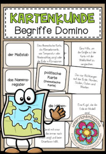 KARTENKUNDE – Begriffe Domino