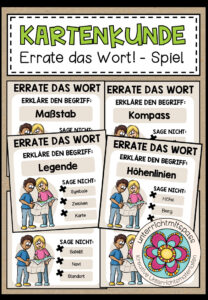 KARTENKUNDE – Errate das Wort! (Spiel)