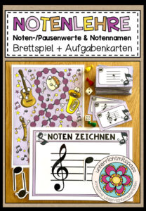 NOTENLEHRE – Brettspiel + Aufgabenkarten