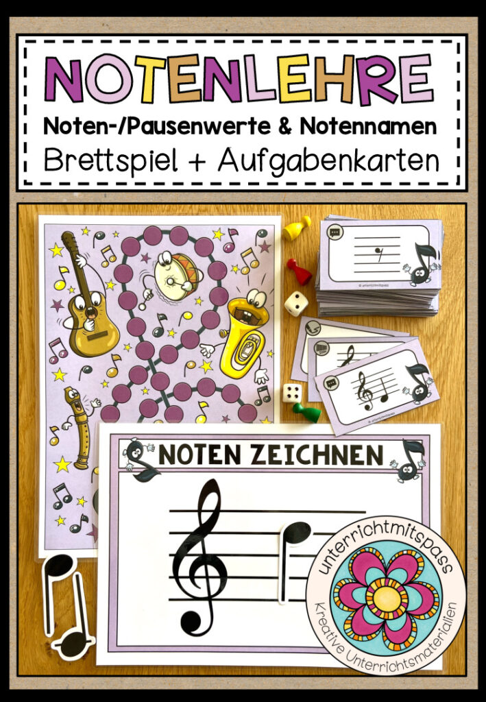 NOTENLEHRE – Brettspiel + Aufgabenkarten