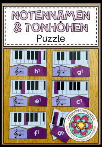 NOTENNAMEN & TONHÖHEN – Puzzle