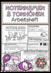 NOTENNAMEN & TONHÖHEN (Notenlehre) – Arbeitsheft