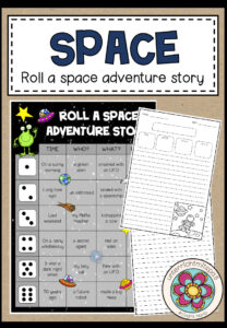 Roll a space adventure story (Writing) 4fach differenziert