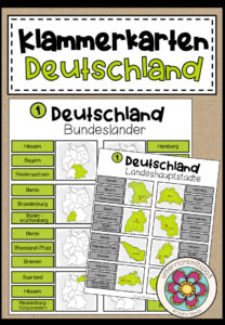 Deutschland – Bundesländer (Klammerkarten)