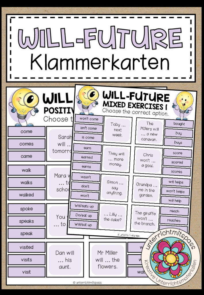 WILL-FUTURE – Klammerkarten