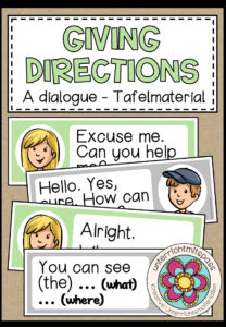 GIVING DIRECTIONS – A Dialogue (Tafelmaterial)