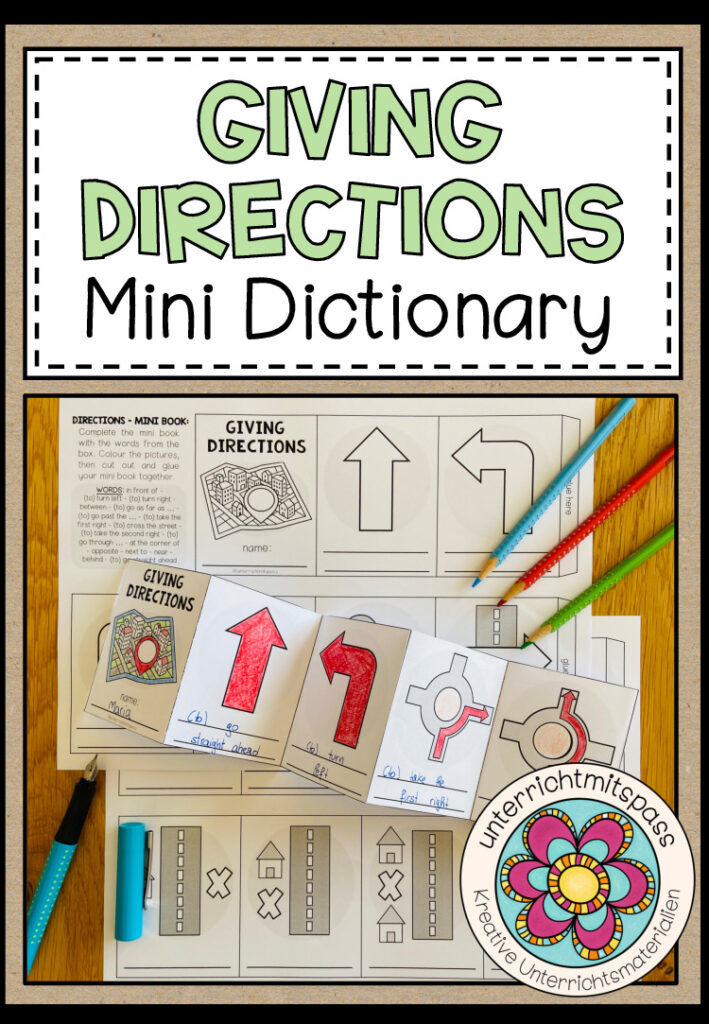 GIVING DIRECTIONS – Mini Dictionary (Leporello)