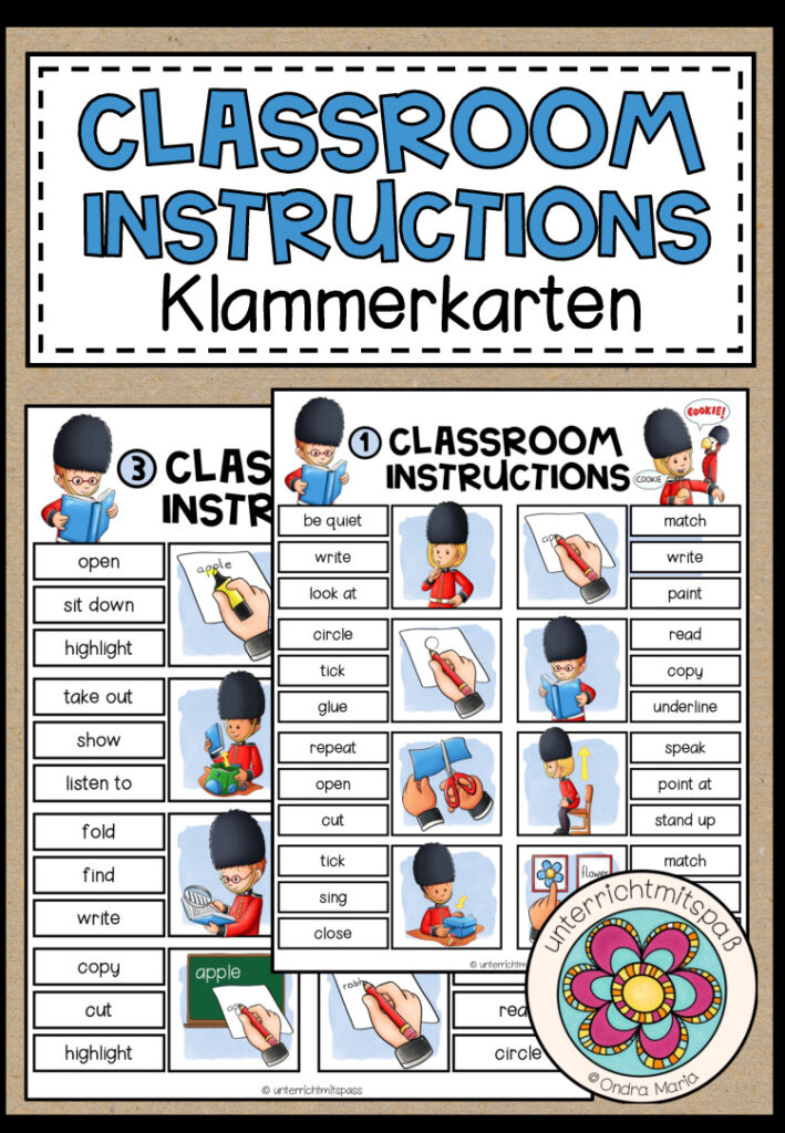 Classroom Instructions – Klammerkarten