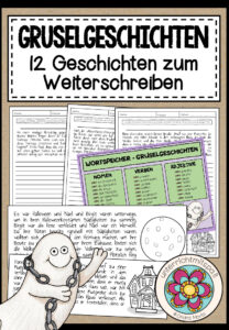 GRUSELGESCHICHTEN – 12 Geschichtenanfänge zum Weiterschreiben (Deutsch)