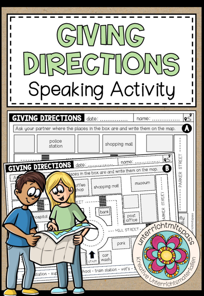 GIVING DIRECTIONS – Speaking Activity (Worksheet)