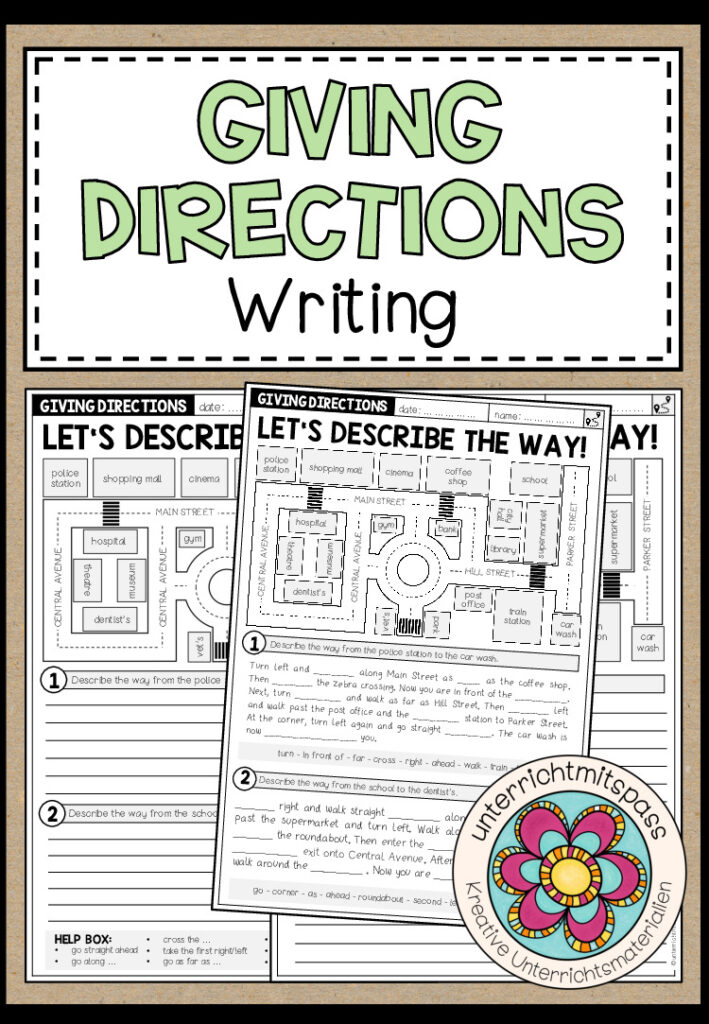 GIVING DIRECTIONS – Writing (3-fach differenziert)