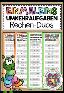 DAS GROßE EINMALEINS (Umkehraufgaben) – 10 Rechen-Duos