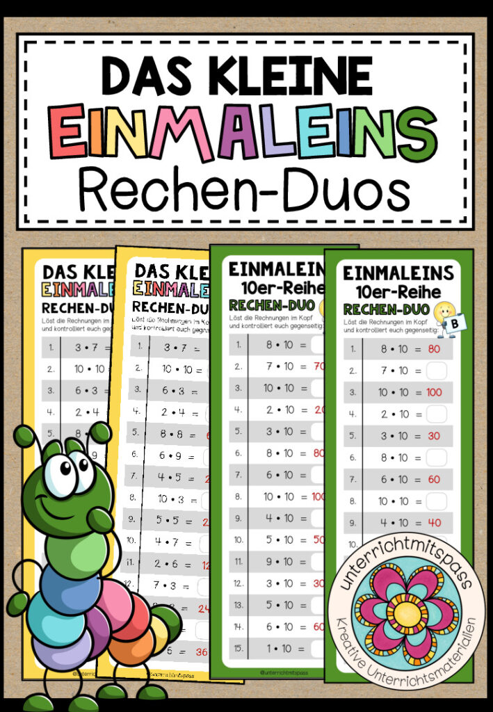 DAS KLEINE EINMALEINS – 11 Rechen-Duos