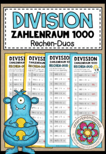 DIVISION (Zahlenraum 1000) – 3 Rechen-Duos
