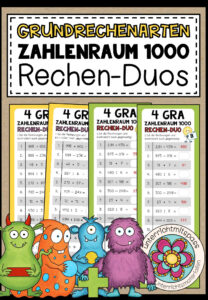 GRUNDRECHENARTEN (Zahlenraum 1000) – 3 Rechen-Duos