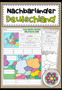 DEUTSCHLAND – Nachbarländer (Kartenarbeit)
