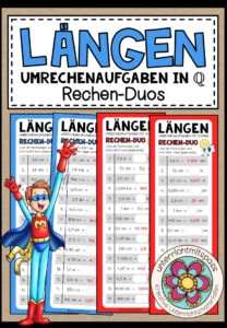 LÄNGEN (Umrechenaufgaben in Q) – 3 Rechen-Duos