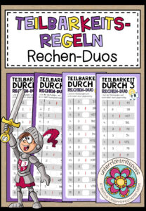 TEILBARKEITSREGELN – 6 Rechen-Duos