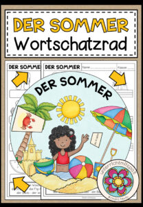 DER SOMMER – Wortschatzrad