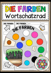 DIE FARBEN – Wortschatzrad