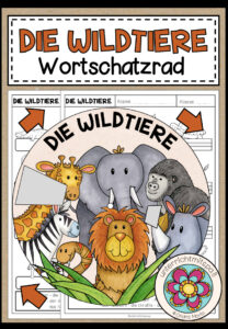 DIE WILDTIERE – Wortschatzrad