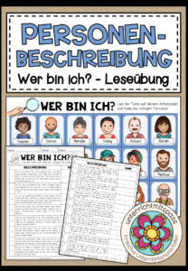 PERSONENBESCHREIBUNG – Wer bin ich? (Leseübung)