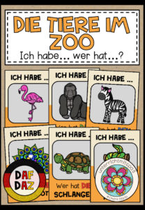 DIE TIERE IM ZOO – Ich habe… Wer hat…? (DAF/DAZ)
