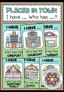 PLACES IN TOWN – I have … Who has …?