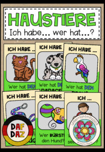 HAUSTIERE – Ich habe… Wer hat…? (DAF/DAZ)