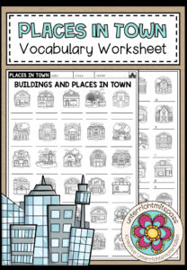 PLACES IN TOWN – Vocabulary Worksheet
