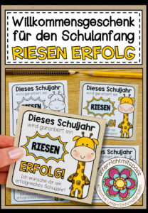 Willkommensgruß / Willkommensgeschenk für den Schulanfang – Riesen Erfolg