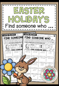 EASTER HOLIDAYS – Find someone who … (Bingo)