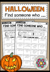 HALLOWEEN – Find someone who (Bingo)