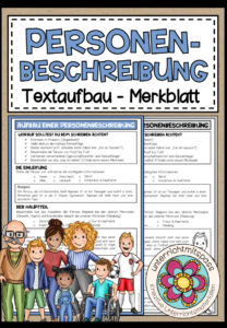 PERSONENBESCHREIBUNG – Textaufbau (Merkblatt)