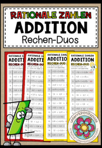 RATIONALE ZAHLEN (Addition) – 3 Rechen-Duos