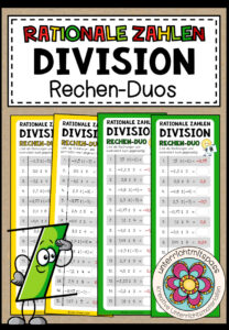 RATIONALE ZAHLEN (Division) – 3 Rechen-Duos