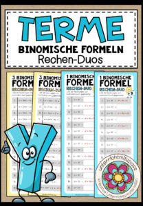TERME (binomische Formeln) – 3 Rechen-Duos