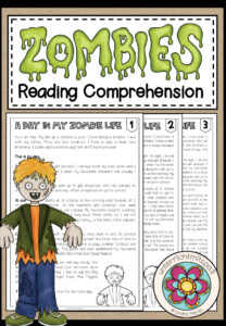 A Day in my Zombie Life – Reading Comprehension (3-fach differenziert)