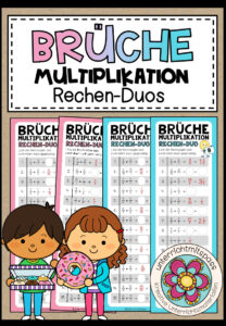 BRÜCHE (Multiplikation) – 3 Rechen-Duos