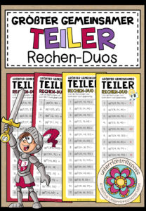 ggT (größter gemeinsamer Teiler) – 2 Rechen-Duos