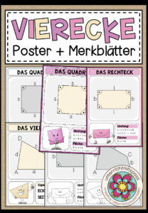 VIERECKE (für die Grundschule) – Poster + Merkblätter