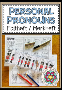 PERSONAL PRONOUNS – Merkheft / Faltheft