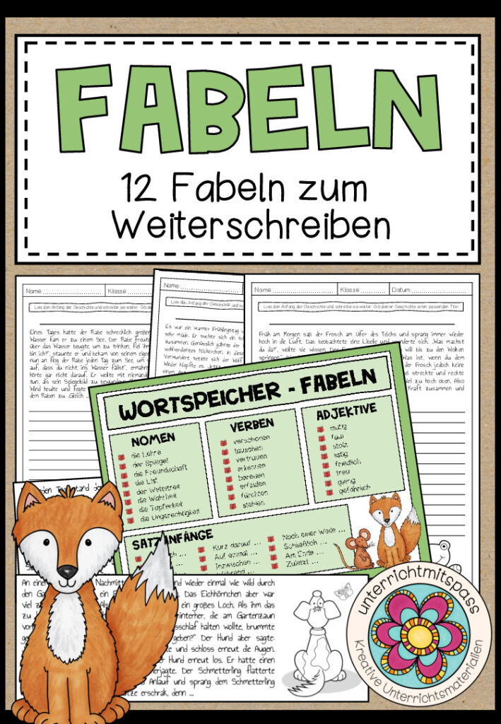 Fabeln – 12 Fabeln zum Weiterschreiben