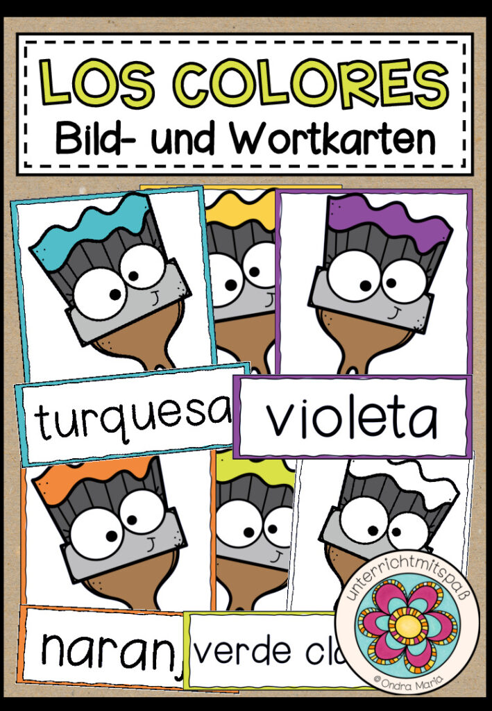 COLOR – Bild- und Wortkarten (Spanisch)